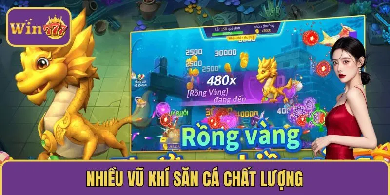 Nhiều vũ khí săn cá chất lượng 